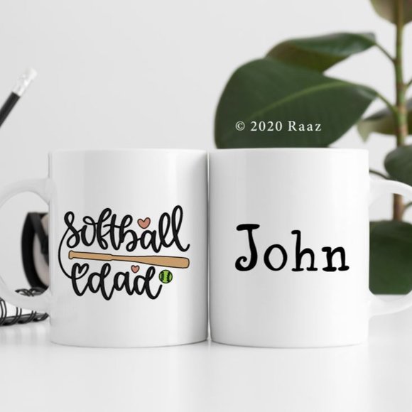 Baseball Dad Custom Mug - Father's Day Gift - Picture 1 of 1